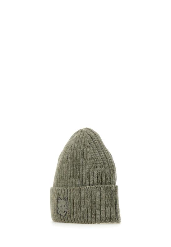 25FW 메종키츠네 폭스 헤드 비니  MM06111KT1022 P131 Green