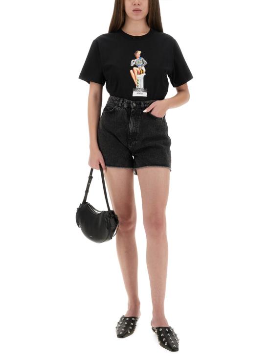 25FW 모스키노 탑 07138236 2555 BLACK - MOSCHINO