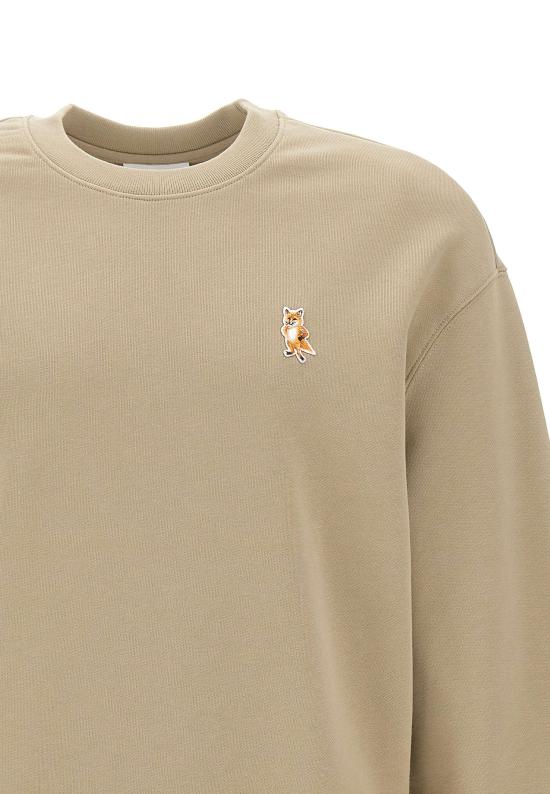 25FW 메종키츠네 긴팔 티셔츠 PM00311KM0341 0302 Beige - MAISON KITSUNE