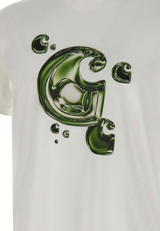 25FW 칼하트 WIP 반팔 티셔츠 I035204 02XX White - CARHARTT WIP