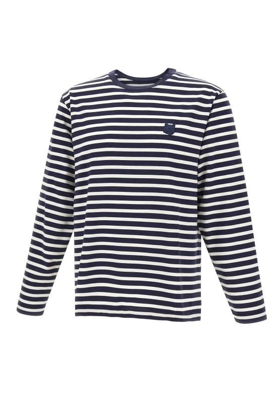 25FW 메종키츠네 폭스 헤드 롱슬리브 티셔츠 PM00122KJ0044 B481 Blue