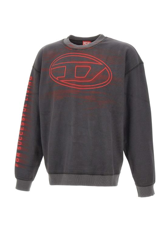 25FW 디젤 긴팔 티셔츠 A18654 0AGCB9AW Grey