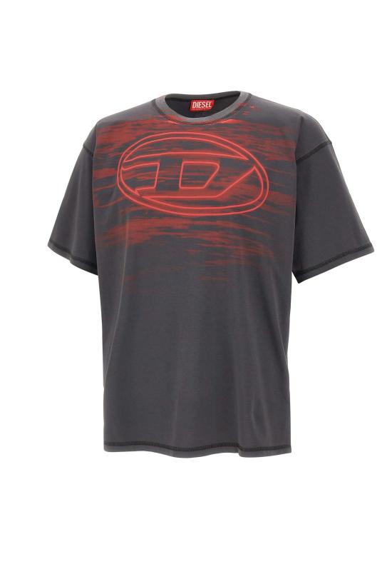 25FW 디젤 반팔 티셔츠 A18653 0AGCA9AW Grey