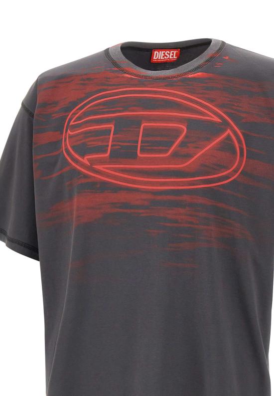 25FW 디젤 반팔 티셔츠 A18653 0AGCA9AW Grey - DIESEL