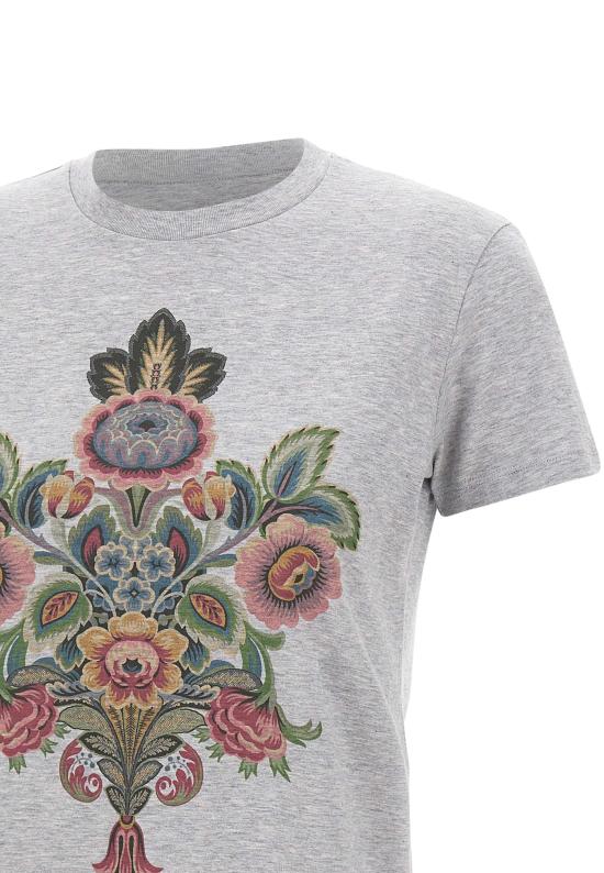 25FW 에트로 반팔 티셔츠 WRMA0006 AKB22S8290 Grey - ETRO