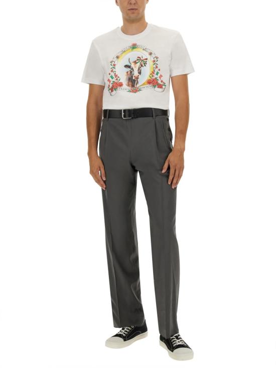 25FW 모스키노 반팔 티셔츠 07075241 1001 WHITE - MOSCHINO