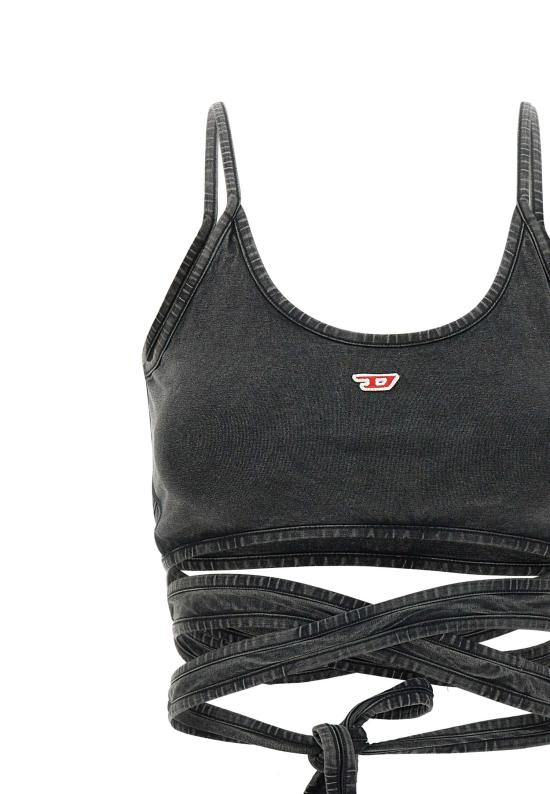 25FW 디젤 민소매 티셔츠 A19521 0KIBY02A Black - DIESEL