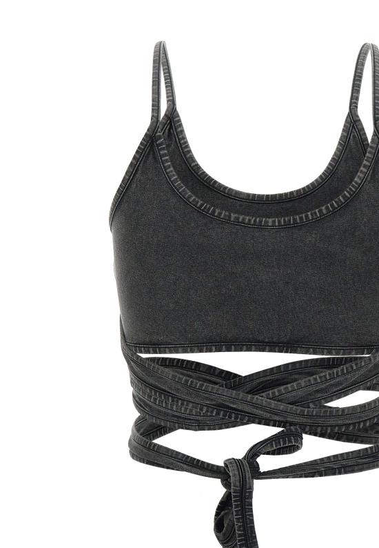 25FW 디젤 민소매 티셔츠 A19521 0KIBY02A Black - DIESEL