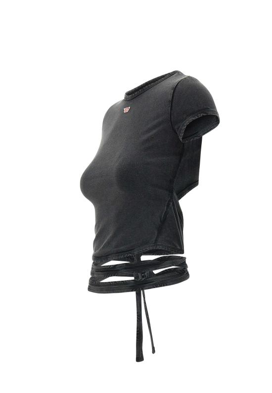 25FW 디젤 반팔 티셔츠 A19520 0KIBY02A Black - DIESEL