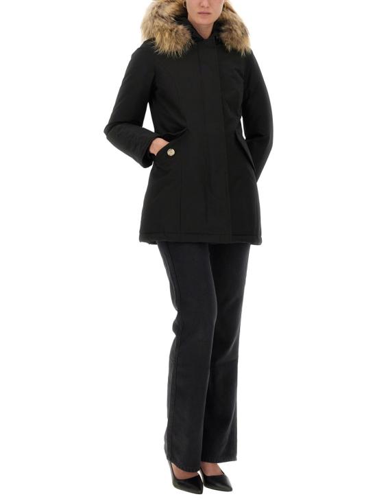 25FW 울리치 트렌치 코트 CFWWOU0538FR UT0001BLK BLACK - WOOLRICH