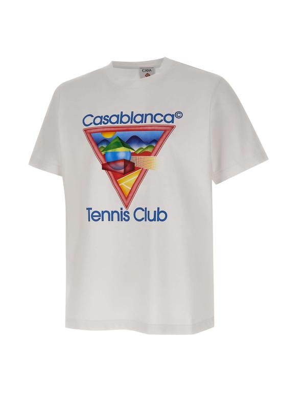 25FW 카사블랑카 반팔 티셔츠 MPF25JTS001 White