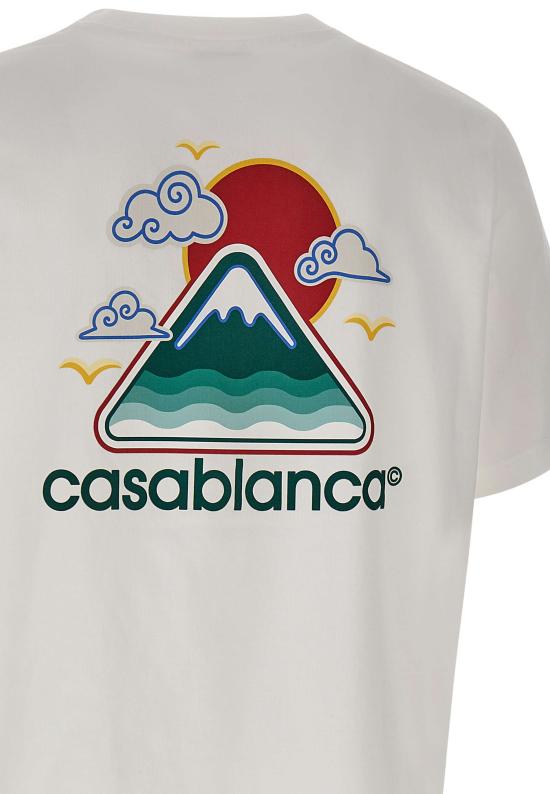 25FW 카사블랑카 반팔 티셔츠 MPF25JTS001 04 White - CASABLANCA