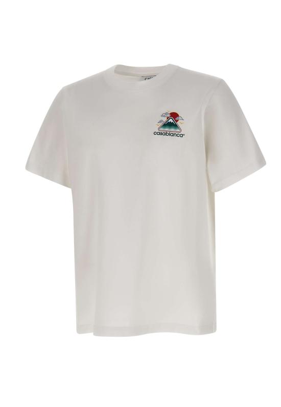 25FW 카사블랑카 반팔 티셔츠 MPF25JTS001 04 White