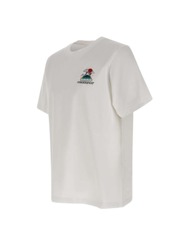 25FW 카사블랑카 반팔 티셔츠 MPF25JTS001 04 White - CASABLANCA