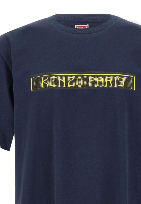 25FW 겐조 반팔 티셔츠 FF65TS4534SG 79 Blue - KENZO