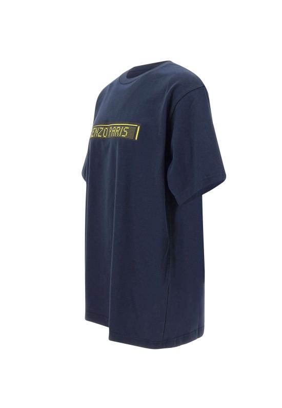 25FW 겐조 반팔 티셔츠 FF65TS4534SG 79 Blue - KENZO