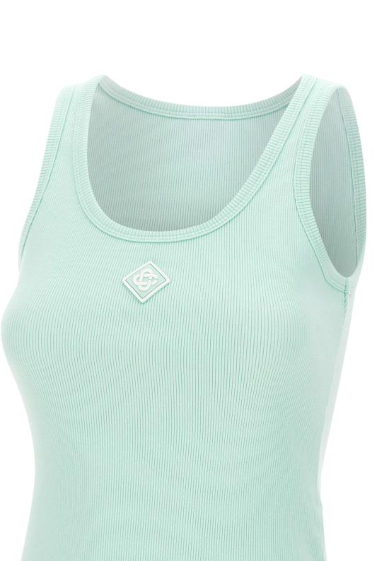 25FW 카사블랑카 민소매 티셔츠 WPF25JTS039 01 Green - CASABLANCA