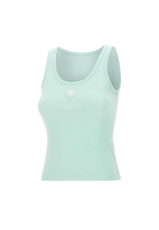 25FW 카사블랑카 민소매 티셔츠 WPF25JTS039 01 Green