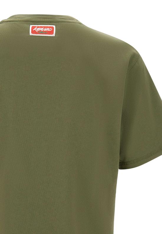 25FW 겐조 반팔 티셔츠 FF65TS2524SG 50 Green - KENZO