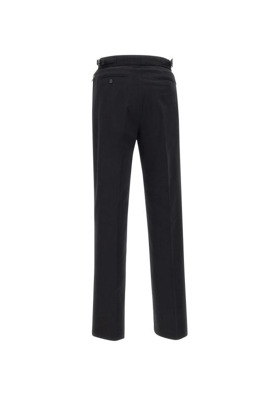 25FW 카사블랑카 스트레이트 팬츠 MPF25TR321 01 Black - CASABLANCA