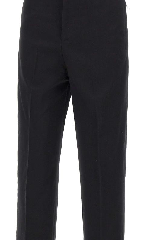 25FW 카사블랑카 스트레이트 팬츠 MPF25TR321 01 Black - CASABLANCA