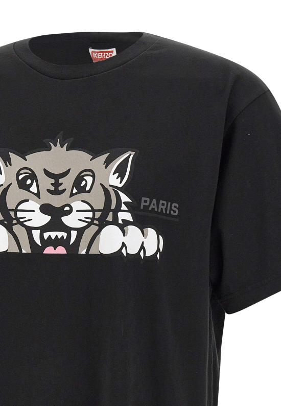 25FW 겐조 반팔 티셔츠 FF65TS4514SG 99J Black - KENZO