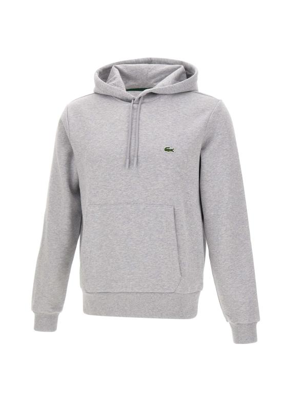 24FW 라코스테 오가닉 코튼 후드 티셔츠 SH9623 CCA Grey