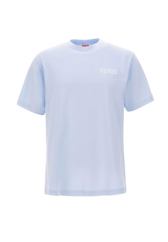 25FW 겐조 반팔 티셔츠 FF65TS2564SG 63 Blue