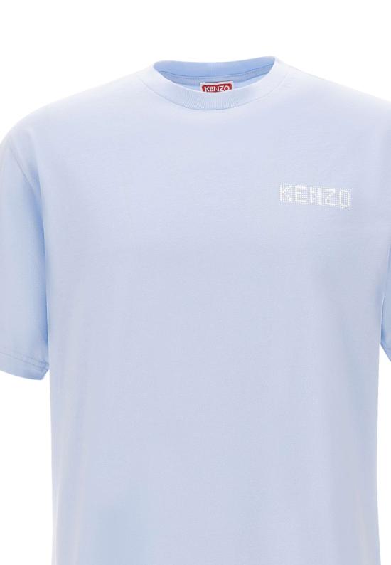 25FW 겐조 반팔 티셔츠 FF65TS2564SG 63 Blue - KENZO
