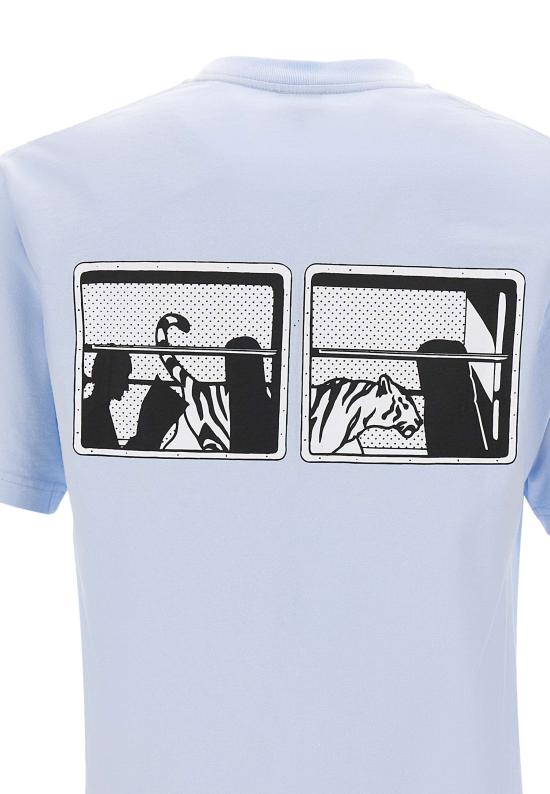 25FW 겐조 반팔 티셔츠 FF65TS2564SG 63 Blue - KENZO