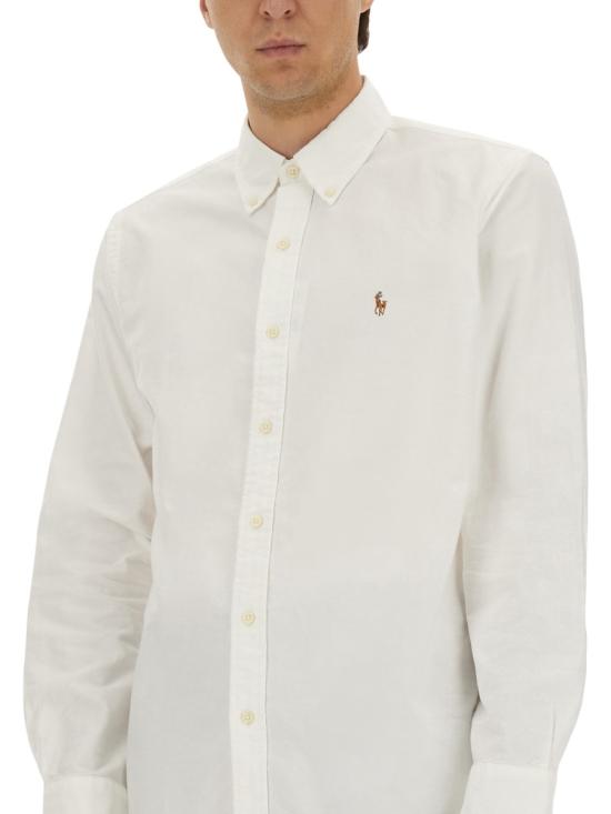 25FW 폴로 랄프로렌 컬러 포니 자수 커스텀 핏 버튼 다운 셔츠 710792041 001WHITE - POLO RALPH LAUREN