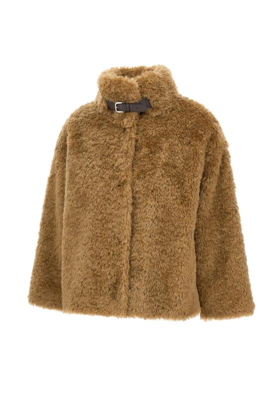 25FW 에르노 하이 카라 포우 퍼 코트 GI000331D 124212000 Brown