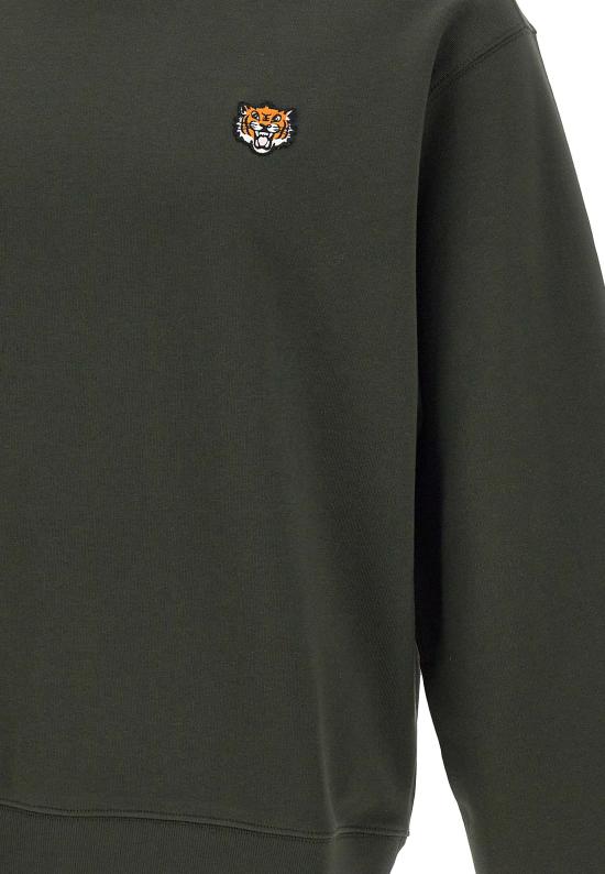 25FW 겐조 긴팔 티셔츠 FF55SW2624MF 51 Green - KENZO