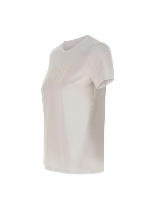 25FW 엘리자베타프랜치 반팔 티셔츠 MA00756E2 270 WHITE - ELISABETTA FRANCHI