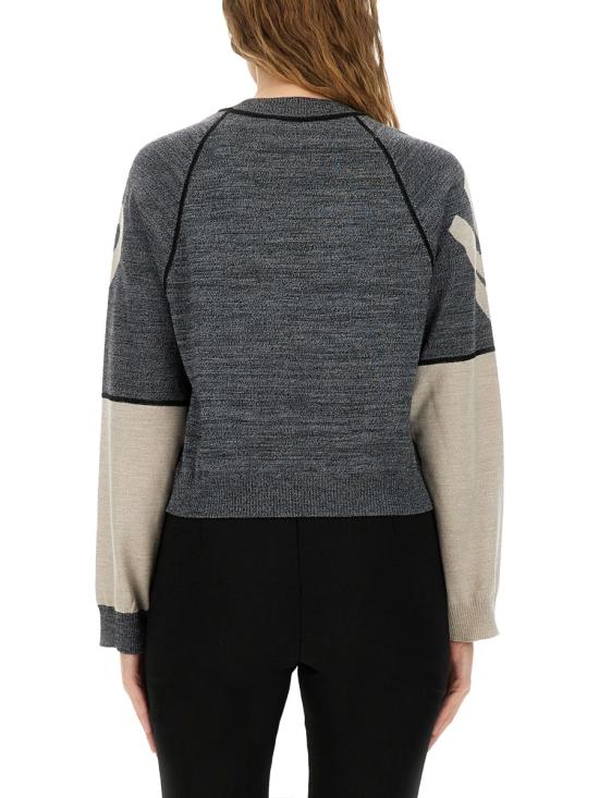 25FW 모스키노 긴팔 티셔츠 09018212 2509 GREY - MOSCHINO