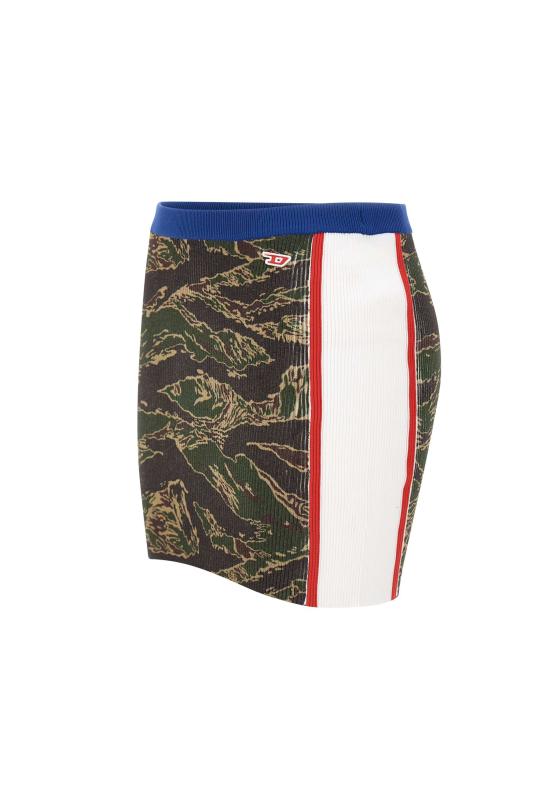 25FW 디젤 미디 스커트 A19665 0NKCN51FA MultiColour - DIESEL