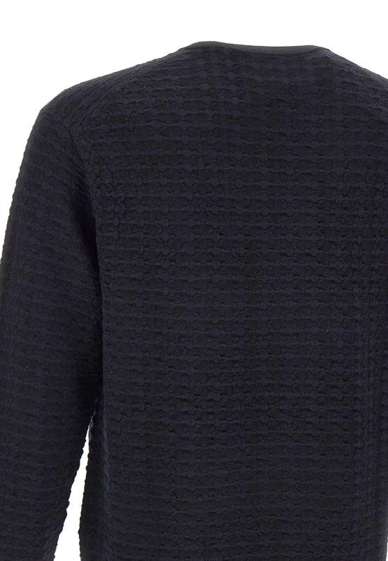 25FW 엠포리오 아르마니 스웨터 EM003830 AF19833FC014 Blue - EMPORIO ARMANI