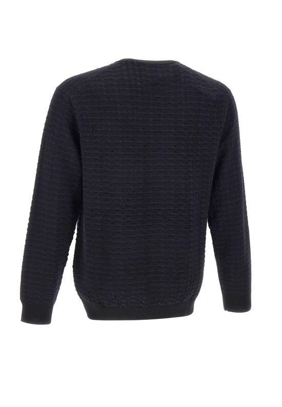 25FW 엠포리오 아르마니 스웨터 EM003830 AF19833FC014 Blue - EMPORIO ARMANI