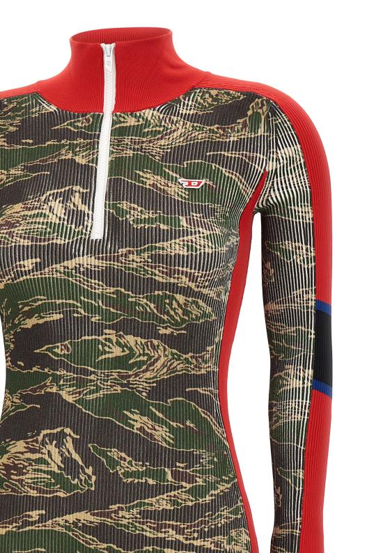 25FW 디젤 미디 원피스 A18884 0NKCN51FA MultiColour - DIESEL