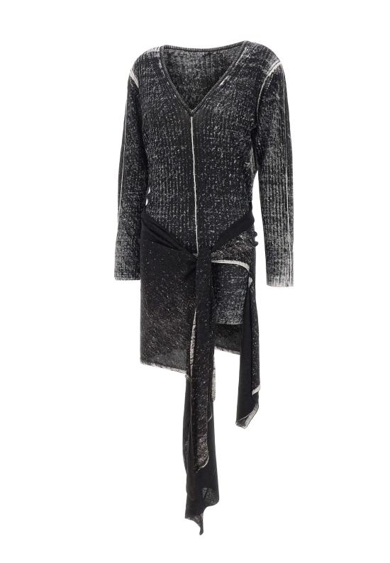 25FW 디젤 미디 원피스 A18864 0BJBR9XX Black