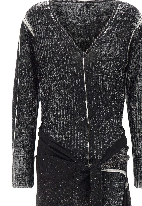 25FW 디젤 미디 원피스 A18864 0BJBR9XX Black - DIESEL