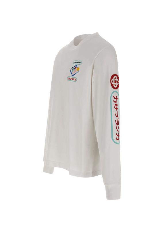 25FW 카사블랑카 스웨터 MPF25JTP151 01 White - CASABLANCA