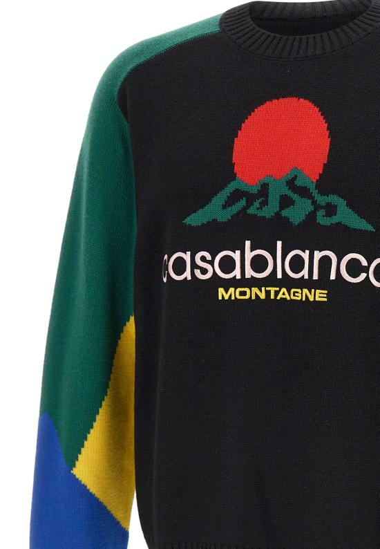 25FW 카사블랑카 스웨터 MPF25KW1008 01 MultiColour - CASABLANCA