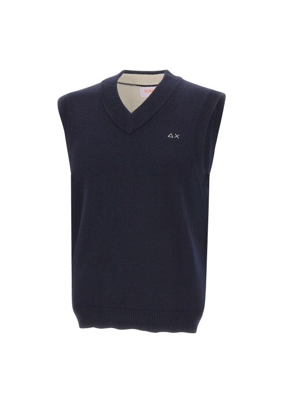 25FW 썬 68 니트 베스트 K45115 07 Blue