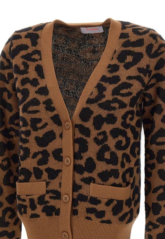 25FW 썬 68 가디건 K45256 17 Brown - SUN 68
