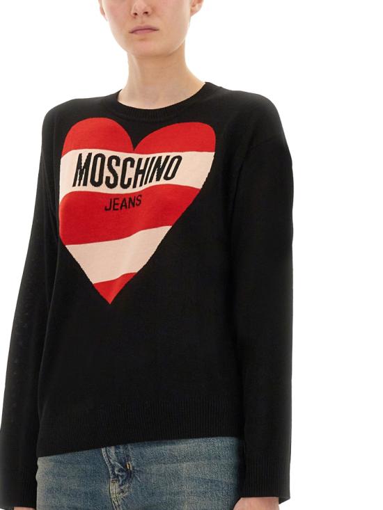 25FW 모스키노 스웨터 09388212 4555 BLACK - MOSCHINO
