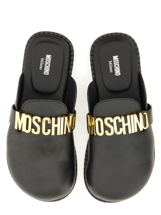 25FW 모스키노 플랫 슈즈 MA10162G1N MF0000 BLACK - MOSCHINO