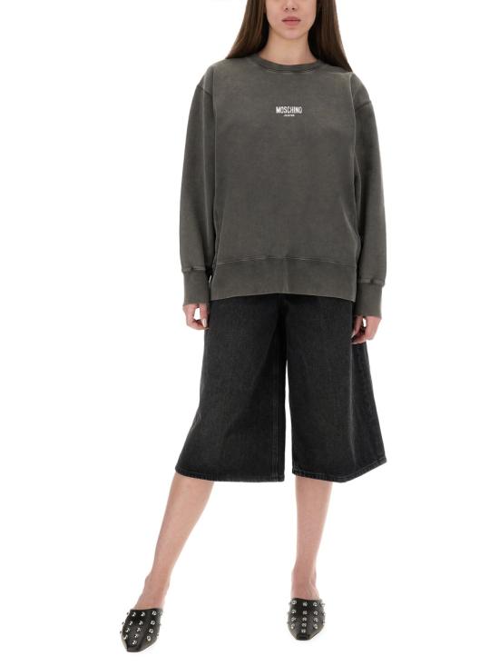 25FW 모스키노 긴팔 티셔츠 17058234 2499 GREY - MOSCHINO