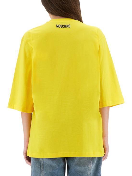 25FW 모스키노 탑 07175541 1027 YELLOW - MOSCHINO