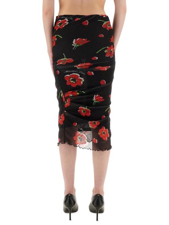 25FW 모스키노 스커트 04138241 1555 BLACK - MOSCHINO